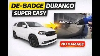 How to De-badge your Dodge Durango | De badging my Dodge| De-badging my Vehicle