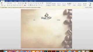 Coffeeshop Menu Pt. 2 - MS Word Set-up