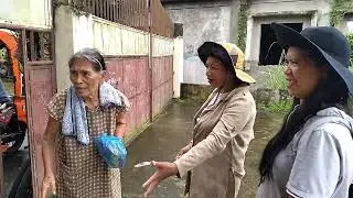 hmpci workers in finale gift giving to Senior Citizen 75 years old at Putok 10, Doongan, Butuan City