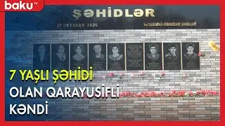 7 yaşlı şəhidi olan Qarayusifli kəndi - Baku TV