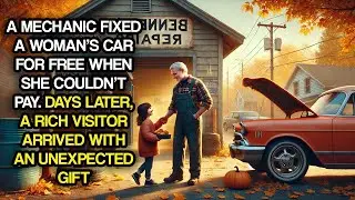 A Mechanic Fixed A Woman's Car For Free When She Couldn't Pay. Days Later, A Rich Visitor Arrived..