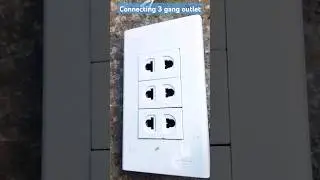 How to wire 3gang outlet #diy #outlet #3gang #howto #electrical #connection #paano #howtoseries #tre