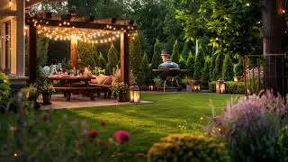 Summer Backyard BBQ Picnic | Classical Strings & Serene Ambience for Relaxation