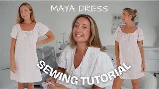 MAYA DRESS - beginner sewing tutorial with sewing pattern