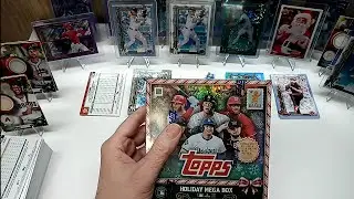 Another Green Chrome!  2025 Topps Holiday Baseball Cards.  Part 42.  15th Mega Box.