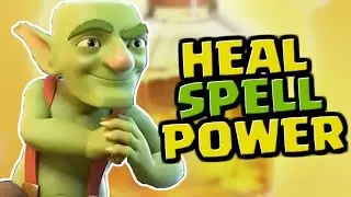 HEAL SPELL POWER!! Goblin Barrel Heal Spell | Clash Royale Heal Spell Deck