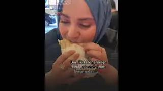 T&uuml;rk gen&ccedil; kız Suriye d&ouml;nerini denedi: Arap mutfağı da ayrı bir g&uuml;zel