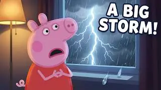 Reading Peppa Pig The Storm Story book