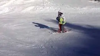 Skiing with with Marco of Antenne Handicap in La Plagne