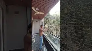 Invisible grill for balcony | Child safety | Anti fall protection | Call 7840821383 #invisiblegrill