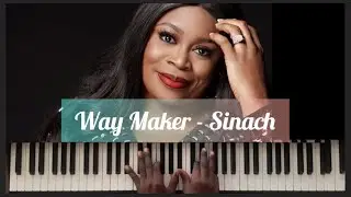 How to play Way Maker by Sinach on the Piano - Simplified (Key F)