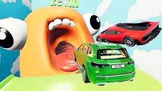 Mercedes Cars VS Mystery Doors - Realistic Crash Simulation Test - BeamNG Drive #3