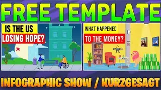 The Infographic Show / Kurzgesagt Style Thumbnail Template Free Download (PSD ) Photoshop Pack