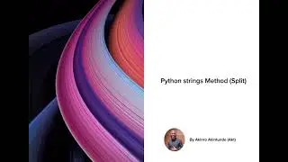 Python String Method (Split)
