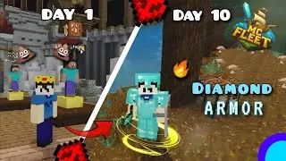 MC Fleet Survival Session 2 😱👀| Diamond Armor | Minecraft | Minecraft multiplayer | Mobile gaming |