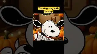 Thanksgiving with Snoopy #fallvibes #calmingmusic #snoopy #peanuts #fallambience #thanksgivingjazz