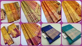 20.04.23 Birds Tree 4D Kanchi Pattu | Edge to edge 4D | Traditional Handloom Kanchi Pure silk sarees