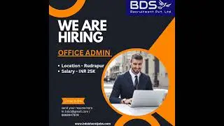 Urgent hiring for Office Admin