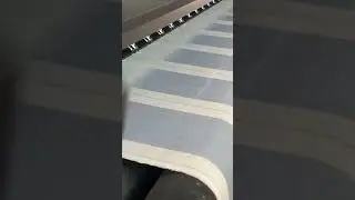 Custom stripe being printed here at Design Co Fabrics.  Check it out!