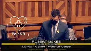 Presentation of POPNB Masks in School in NB Legislature March 25