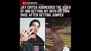 #JayCritch addressed the video of him getting hit with his own shoe  after getting jumped 👀