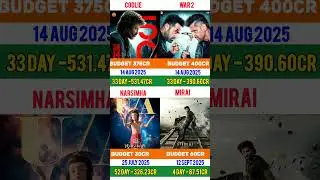 #coolie #war #war2 #mahavatarnarsimha #mirai #Box Office Collection Comparison# #tejasajja
