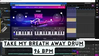 Only Drum THEME TOP GUN) TAKE MY BREATH AWAY - Berl&iacute;n 96 bpm