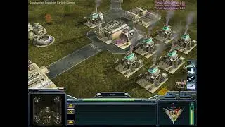 Generals: Zero Hour - USA Super Weapon General (Me) versus Standard China (AI) - Easy/Training