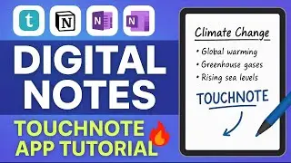Best Digital Note Making Apps 2025 | Touchnote App Tutorial | Notion vs Goodnotes vs Samsung Notes 🔥