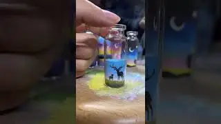 bottles sand art