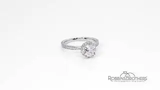 Verragio 14k White Gold Diamond Engagement Ring Setting 1/4 ct. tw.
