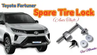 Toyota Fortuner Spare Tire Lock Installation