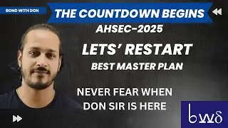 LET'S RESTART ..... COUNTDOWN BEGINS AHSEC 2025 FEB THE 13TH