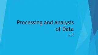 Processing and Analysis of Data 7 #ugcnet #jrf