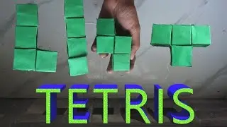 How to make Origami Tetris blocks that Shape Shifts