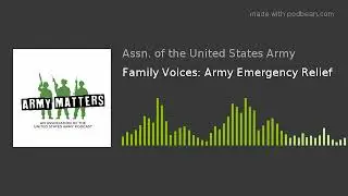 Family Voices: Army Emergency Relief