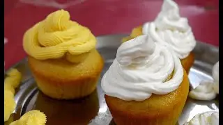 How to make 2 types of Cake Cream at home/Using whipping cream powder and butter cream.