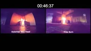 Automist Wall Head vs Free Burn - Standard BS 8458 test