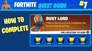 The Scrap King Questline - Rust Lord Character Punchcard - Fortnite