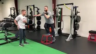 1 KB Front Racked Lateral Box Step up (Contralateral/Ipsilateral)