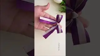 Elegant 2-Color Ribbon Bow for Gifts, Hair & More 🎁Double Ribbon Bow | Perfect for Gift Wrapping