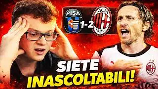 Siete INASCOLTABILI e ILLEGGIBILI!! CHE FASTIDIO! - Pisa-Milan 1-2