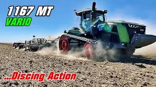 World's largest tractor Fendt 1167 MT discing with Wilcox Eliminator on slowmotion (HD) [1080p] 2022