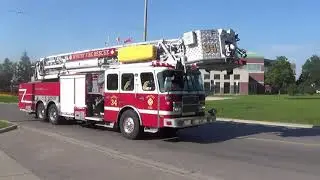 Whitby Fire Rescue 35,Aerial 34, Responding