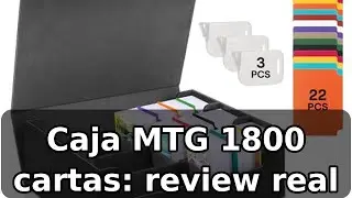 Review completa de la talifoca Caja de Cartas MTG KPH1800: capacidad para 1800 cartas