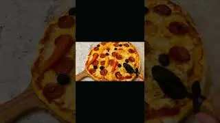 New pizza tool from Aldi and homemade pizza.Доска и нож для пиццы и моя домашняя пицца.#pizza
