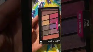 Wet N Wild Purple eyeshadow pallete unboxing and swatches