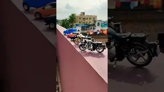 Miniature Scale Model Cars Bikes | Hyundai i20 Scorpio Royal Enfield | WagonR | Taxi #shorts #toys