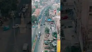 Odisha Balasore station square Drone view