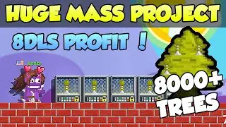 BEST MASS PROFIT PROJECT (8,000 TREES) HUGE PROFIT MASSING CHECKPOINT - GROWTOPIA PROFIT 2021